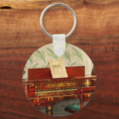 Muziek - Piano - Square baby grand Sleutelhanger (Voorkant)