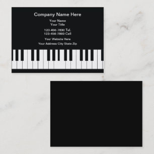 Muziek Piano Thema Visitekaartjes