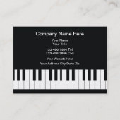 Muziek Piano Theme Visitekaartjes (Voorkant)