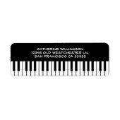 Muziek Piano Toetsenbord Keys Aangepaste naam of B Etiket (Voorkant)