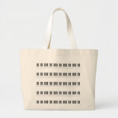 Muziek: Piano-toetsenbordpatroon Grote Tote Bag (Voorkant)