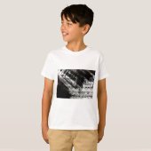muziek, pianodecor (10) t-shirt (Voorkant volledig)