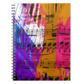 muziek, pianodecor (12) notitieboek (Voorkant)