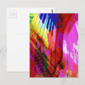 muziek, pianodecor (16) briefkaart (Voorkant / Achterkant)