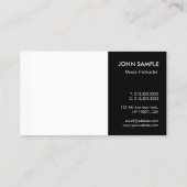 Muziek Pianolessen Professionele Instructeur Visitekaartje (Achterkant)