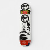 MUZIEK PLANET-skateboard, 7¾-inch deck Persoonlijk Skateboard (Voorkant)