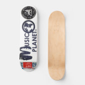 MUZIEK PLANET-skateboard Persoonlijk Skateboard (Voorkant)