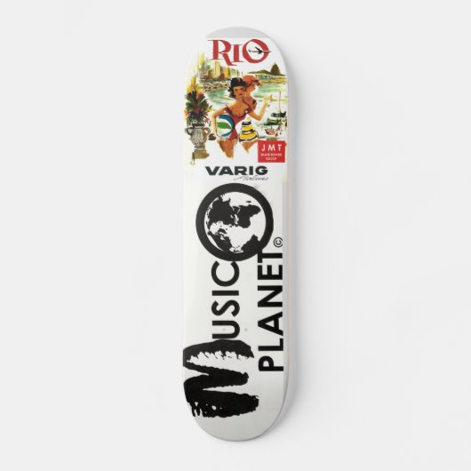MUZIEK PLANET-skateboard Persoonlijk Skateboard (Voorkant)