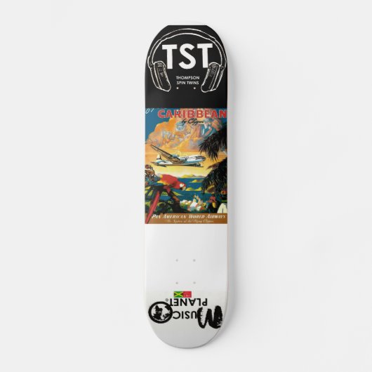 MUZIEK PLANET-skateboard Persoonlijk Skateboard (Voorkant)