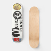 MUZIEK PLANET-skateboard Persoonlijk Skateboard (Voorkant)
