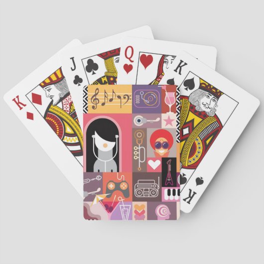 Muziek Pokerkaarten (Achterkant)