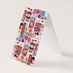 Muziek pop kunst visitekaartje