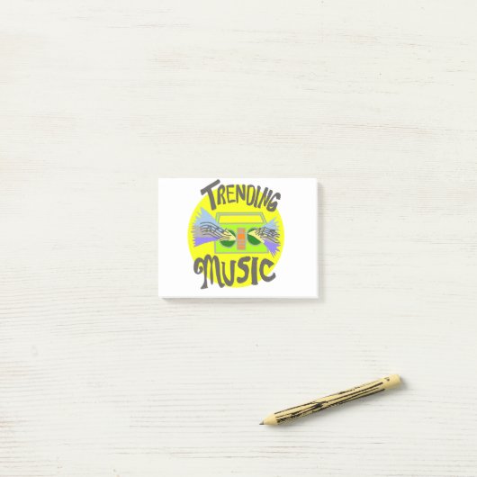 Muziek, Post-it® Notes (Op bureau)