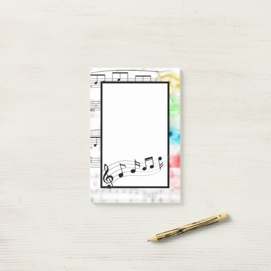 Muziek Post-it® Notes (Op bureau)