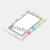 Muziek Post-it® Notes (Schuin)