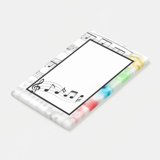 Muziek Post-it® Notes (Schuin)