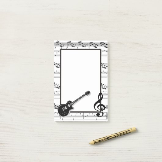Muziek Post-it® Notes (Op bureau)