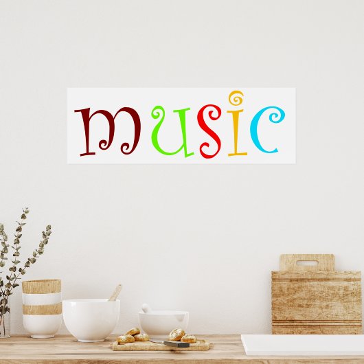 Muziek Poster (Keuken)