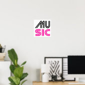 Muziek Poster (Thuiskantoor)