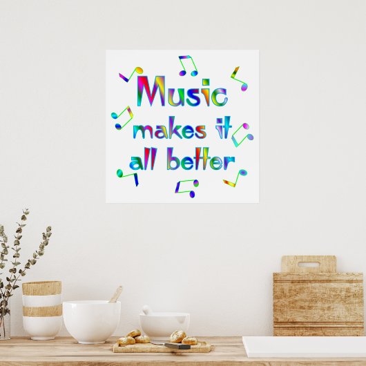 Muziek Poster (Keuken)