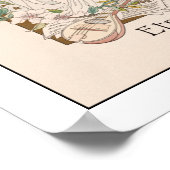  muziek print Lute Guitar Art Nouveau Book (Hoek)