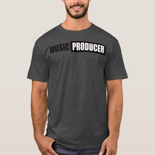 MUZIEK PRODUCER TSHIRT DESIGN DJ ARTIST SINGER (Voorkant)