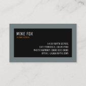 Muziek professionele gitarist visitekaartje (Achterkant)