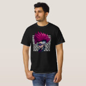 Muziek Punk Rock and Roll New Wave Rocker Band Gig T-shirt (Voorkant volledig)
