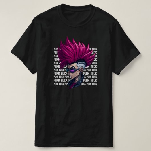 Muziek Punk Rock and Roll New Wave Rocker Band Gig T-shirt (Design voorkant)