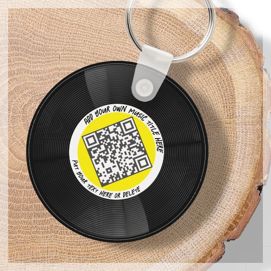  Muziek QR Code LP Vinyl | SLEUTELHANGER