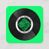Muziek QR Code LP Vinyl | Vierkante Visitekaartje (Voorkant)
