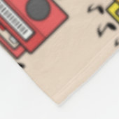 Muziek Radio Patroon Fleece Deken (Hoek)