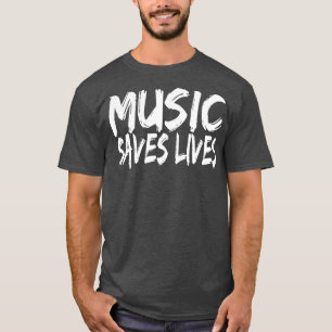 Muziek redt muziek met toplopjes t-shirt