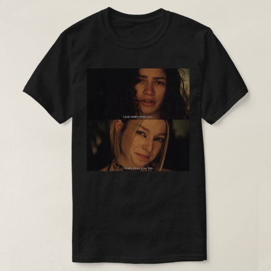 Muziek -  rek en Jules uit Euphoria - seizoen G T-shirt (Design voorkant)