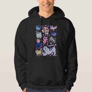 Muziek Retro Adventure Time Funny Graphic Gift Hoodie