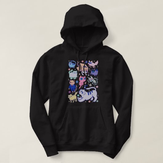 Muziek Retro Adventure Time Funny Graphic Gift Hoodie (Design voorkant)