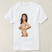 Muziek -  retro Emily Ratajkowski schrijft voor Mu T-shirt (Design voorkant)