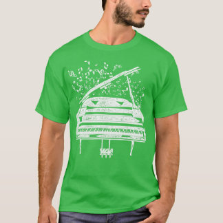 Muziek Retro Pianist Piano T-shirt