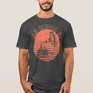  Muziek Retro Record Player Old school T-shirt