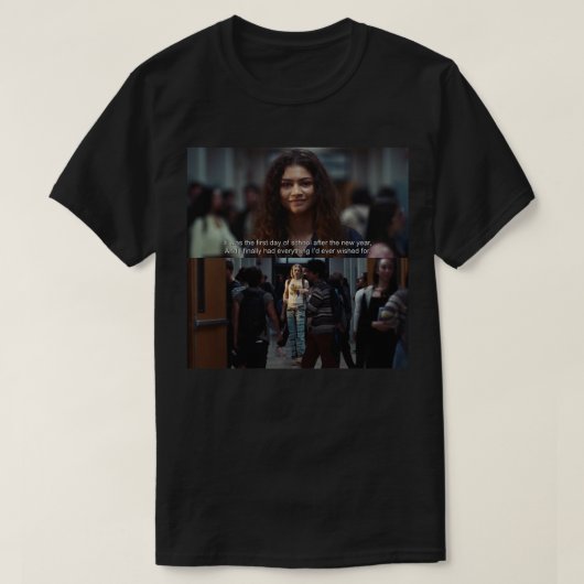Muziek Retro Rue en Jules uit Euphoria Season Epi T-shirt (Design voorkant)