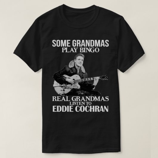 Muziek Retro sommige oma's spelen echt Bingo T-shirt (Design voorkant)