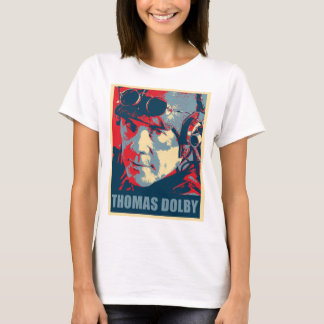 Muziek  retro Thomas Dolby schrijft voor muziek F T-shirt