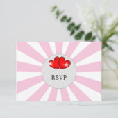 Muziek Retro Vinyl Record bruiloft opslaan Datum RSVP Kaartje (Staand voorkant)