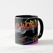 Muziek "Rock my world" mok (Voorkant rechts)