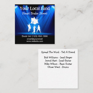 Muziek Rockband Visitekaartjes