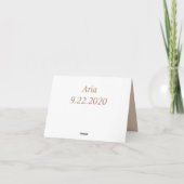 Muziek Romance Gepersonaliseerd Bedankt Opmerking (Achterkant)