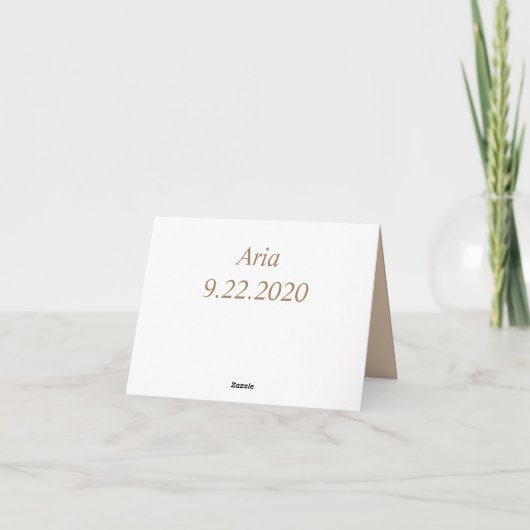 Muziek Romance Gepersonaliseerd Bedankt Opmerking (Achterkant)