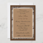 Muziek Romance uitnodiging (Voorkant)