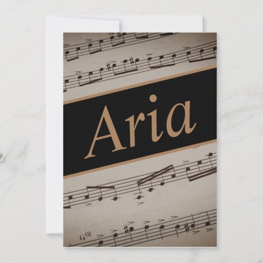 Muziek Romance uitnodiging (Achterkant)