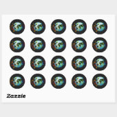 Muziek Rond de Wereld Ronde Sticker (Vel)